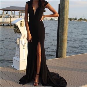 Jovani Floor Length Ballgown w/ Slit